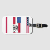 Gratis Amerika Bagage Label (Voorkant (horizontaal))