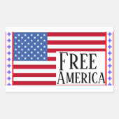 Gratis Amerika Sticker (Voorkant)