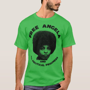 Gratis Angela Davis Burgerrechtenstrijder Tribute T-shirt