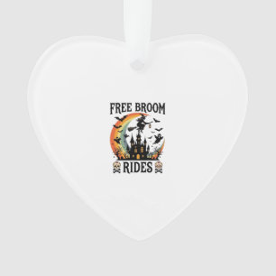 Gratis bezemritten Halloween Heksen Geheime Kastee Ornament