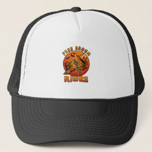 Gratis Bezemritten Halloween Skelet Pompoen Oranje Trucker Pet