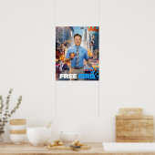 GRATIS BIRD MEME - Elon, Twitter, vrij vogel Poster (Keuken)