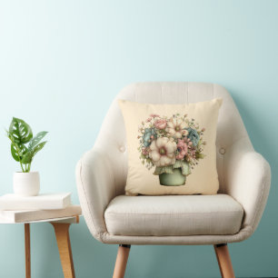 Gratis Bloemen in een Potplant Cute Kussen