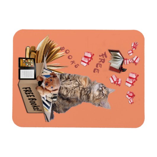 Gratis boeken magneet (Horizontaal)