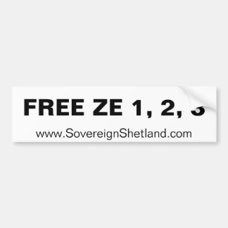 GRATIS Bumpersticker 1, 2, 3