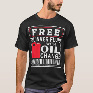 Gratis bunkervloeistof met olieverandering t-shirt
