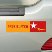 GRATIS BURMA-BUMPERSTICKER BUMPERSTICKER (Op auto)