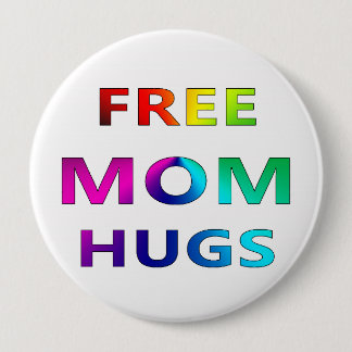 Gratis Button voor Mam Hugs PRIDE LGBT LGBTQ