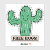 Gratis cactus knuffels sticker (Vel)
