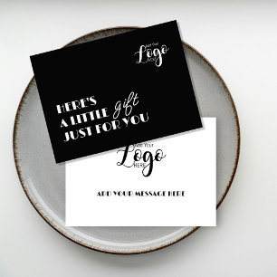 Gratis cadeaukaart Aangepast zakelijk cadeaubewi Informatiekaartje