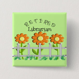 Gratis cadeautjes van het hek van de Librarian Dai Vierkante Button 5,1 Cm