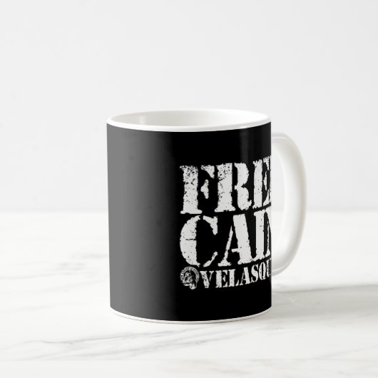 Gratis Cain Velasquez  Retro Funny Koffiemok (Voorkant rechts)