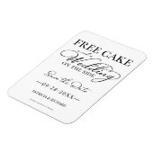 Gratis Cake en een bruiloft aan de zijkant sparen Magneet (Linkerzijde)