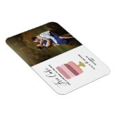 Gratis Cake Funny Modern Photo Wedding Save the Da Magneet (Rechterzijde)