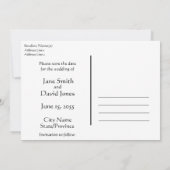 Gratis Cake Funny Save the Date Wedding Announding Kaart (Achterkant)