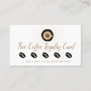 Gratis Coffee Beloning Loyalty Schoon Visitekaartje