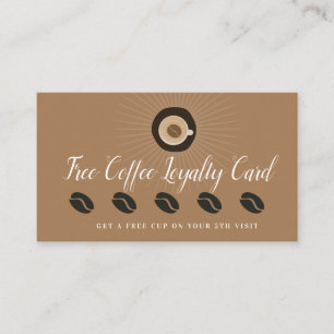 Gratis Coffee Beloning Loyalty Visitekaartje