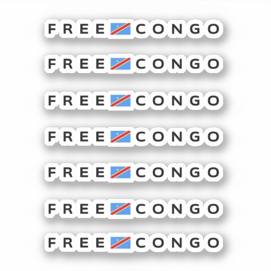 Gratis Congo Pack Sticker (Voorkant)