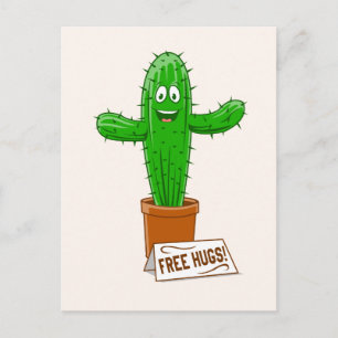 Gratis Cuctus knuffels grappig Briefkaart