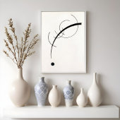 Gratis curve naar het punt - Vasily Kandinsky Poster