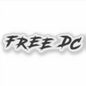Gratis DC De Sandwich Guy Washington Gratis DC Sticker (Voorkant)