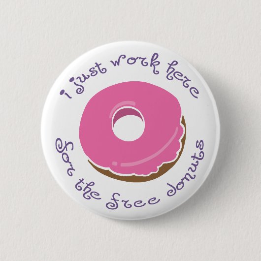Gratis Donut-Button Ronde Button 5,7 Cm (Voorkant)