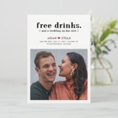 Gratis Drinken bewerkbare kleuren opslaan de Kaart (Staand voorkant)