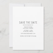 Gratis Drinken Foto Collage Wedding Save the Date (Achterkant)