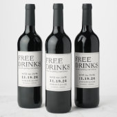 Gratis Drinken Sla de datum op Wijn Etiket (Flessen)