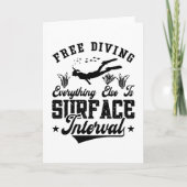 Gratis duikvlucht Alles wat er nog is, is oceaan Kaart (Voorkant)