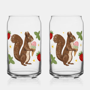 Gratis Eekhoorn Ijs Strawberry Botanisch Blikvorm Glas