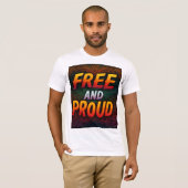 Gratis en proud t-shirt (Voorkant volledig)