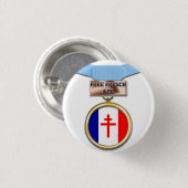 Gratis Franse ijsknop Ronde Button 3,2 Cm (Voorkant /achterkant)