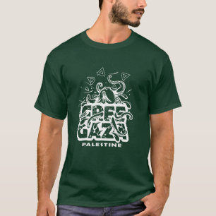 Gratis Gaza Palestina - Octopus Illustratie T-shirt