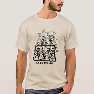 Gratis Gaza Palestina - Octopus Illustratie T-shirt