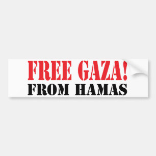 Gratis GAZA van HAMAS Bumpersticker