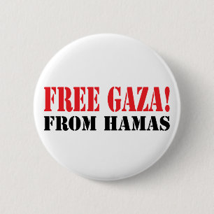 Gratis GAZA van HAMAS Ronde Button 5,7 Cm