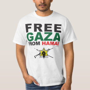 Gratis Gaza van Hamas T-Shirt (Wit)