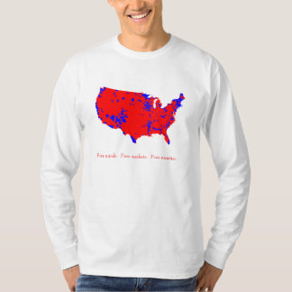 Gratis geesten.  Vrije markten.  Vrije samenleving T-shirt