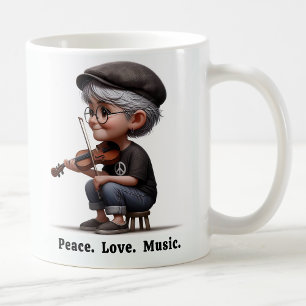 Gratis gespierde senioren genieten van het leven koffiemok