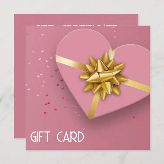 Gratis goudroze basisdoos met cadeaubon (Voorkant / Achterkant)