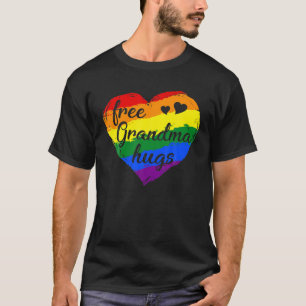 Gratis Grandma Hugs LGBT Free Grandma Hugs Kinder T-shirt