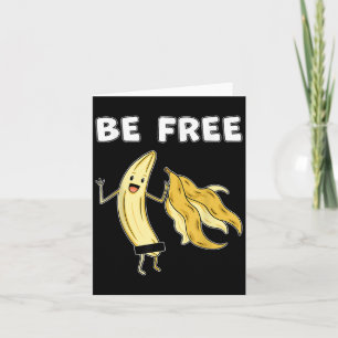 Gratis grappige banaan Graphic Fruit Lover Freedom Kaart