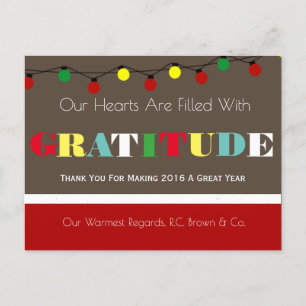 Gratis Gratis Gratis Business Holiday Briefkaart