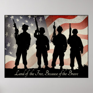 Gratis grond door de hersenen 24 x 18 poster