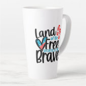Gratis grond latte mok (Rechterhoek)