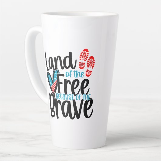 Gratis grond latte mok (Linkerhoek)