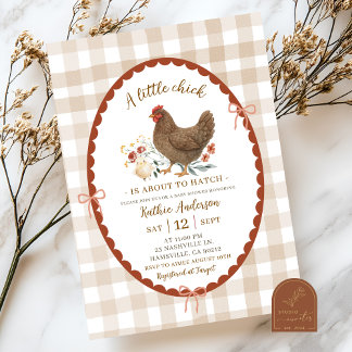 Gratis Handgetekende Illustratie Chic Baby Shower Kaart