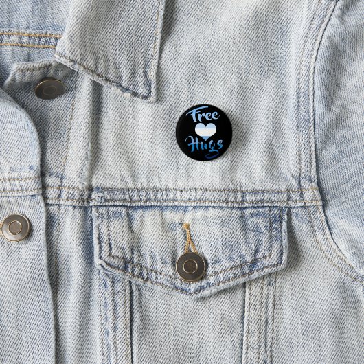 Gratis handschoenen met hart ronde button 3,2 cm (In situ)