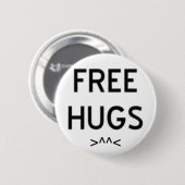 "Gratis handschoenen" Ronde Button 5,7 Cm (Voorkant /achterkant)